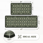 KIMODE Kitchen Mats for Floor Cushioned Anti Fatigue 2-Piece Comfort Mat