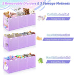 Extra Large Toy Box, Collapsible Toy Storage Organizer, 40"x16"x16", Purple