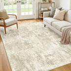 Washable Area Rugs 9'x12' Non-Slip Modern Abstract Soft - Image 8