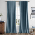 MIULEE 100% Blackout Linen Curtains by MIULEE