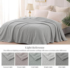 Whale Flotilla Twin Size Fuzzy Fleece Blanket - Image 9
