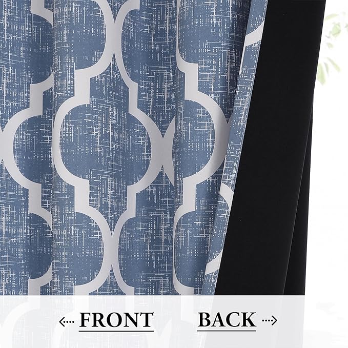 Beauoop 100% Blackout Curtains 90 Inches Long 2 Panels - Image 3