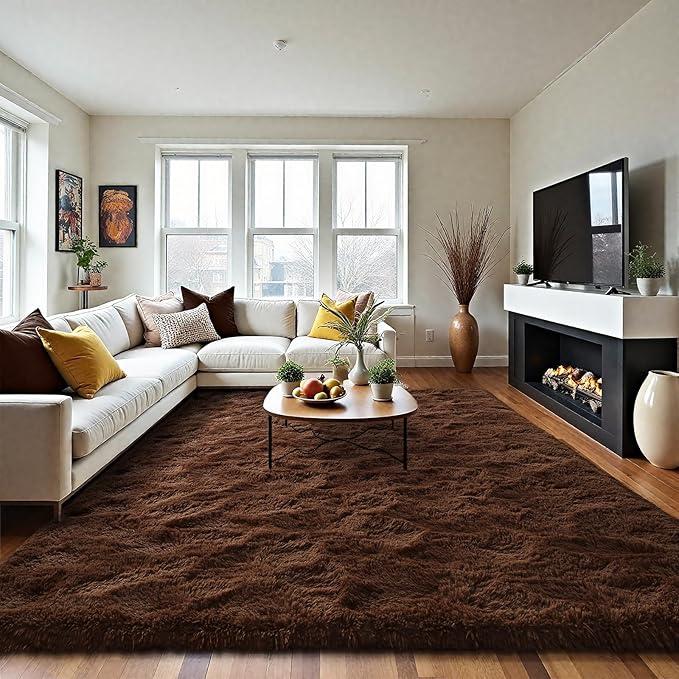 LOCHAS Ultra Soft Indoor Modern Area Rugs Fluffy Living Room Carpets - Image 4