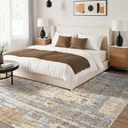 Toneed Abstract Area Rug Modern Washable Rug Soft Non Slip Rug Low Pile - Image 3