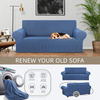 KEKUOU Stretch Loveseat Sofa Cover Slipcover, Couch Covers - Image 3