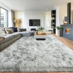 Pionblank 8x10 Rug for Living Room, Fuzzy Plush Large Area Rug, Fluffy Modern by PIONBLANK