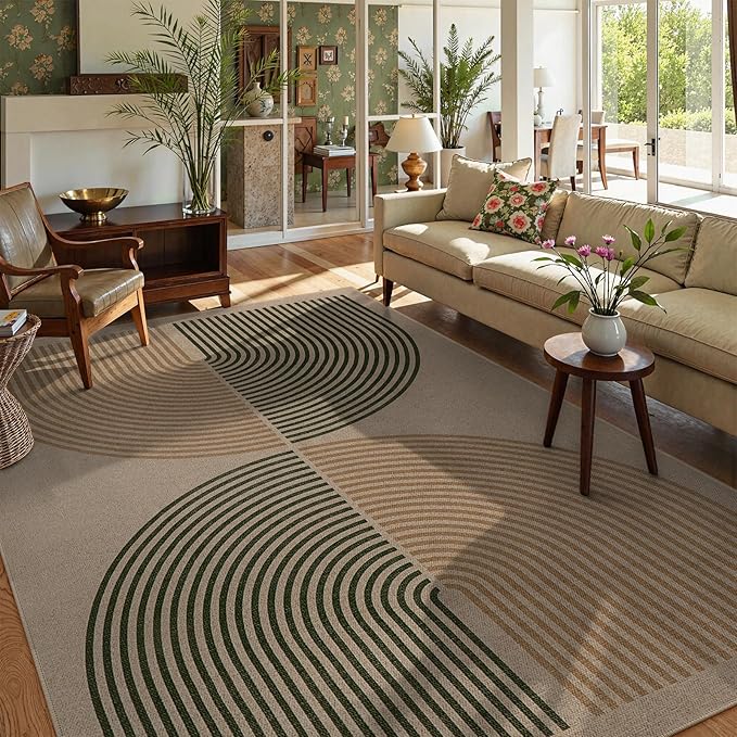 Lahome Modern Rainbow Easy Jute Rug, 6x9 Rug - Image 2