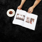 yulidayang Black Fluffy Round Area Rugs - Image 8