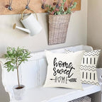 YCOLL Pillow Covers 20x20 Set of 4, Modern Sofa Throw Pillow Cover, Decorative - Image 7