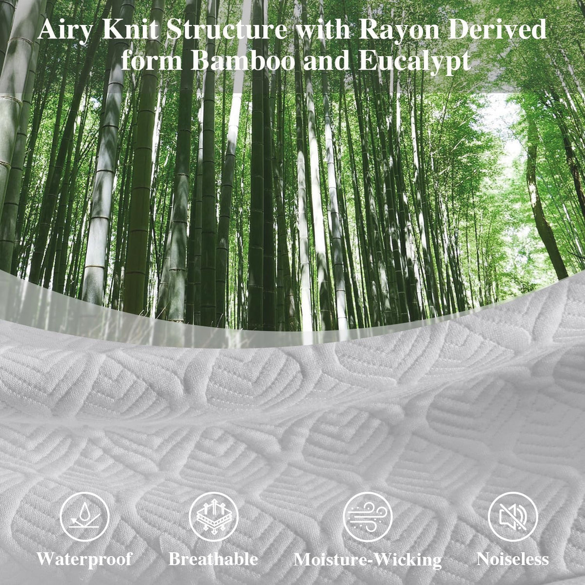 Softhour TwinXL Waterproof Mattress Protector,3D Cooling Mattress Protector