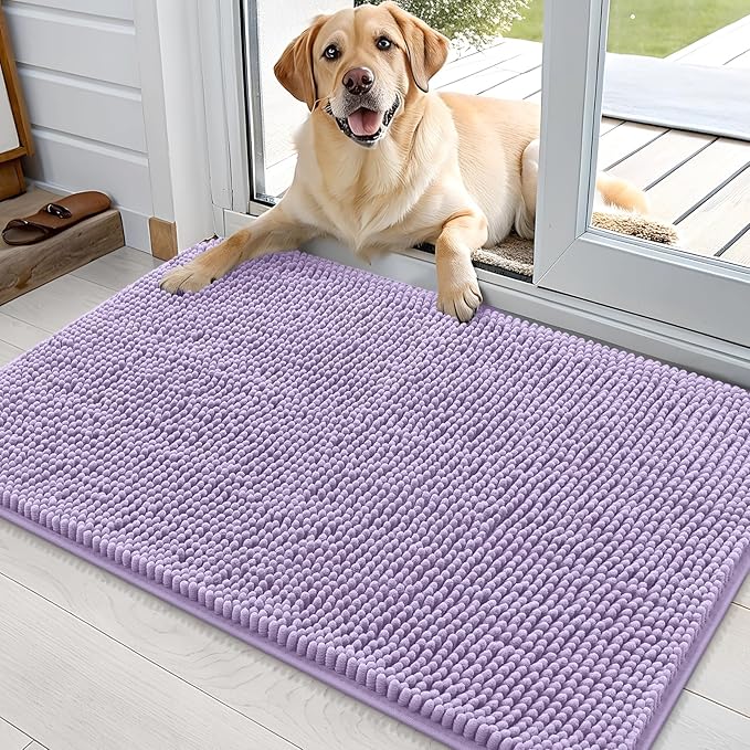 OLANLY Dog Door Mat for Muddy Paws 36x24, Absorbs Moisture and Dirt, Absorbent by OLANLY