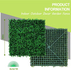 AOKIIE 10"x10" Artificial Grass Wall 24Pcs UV-Anti Boxwood for Outdoor
