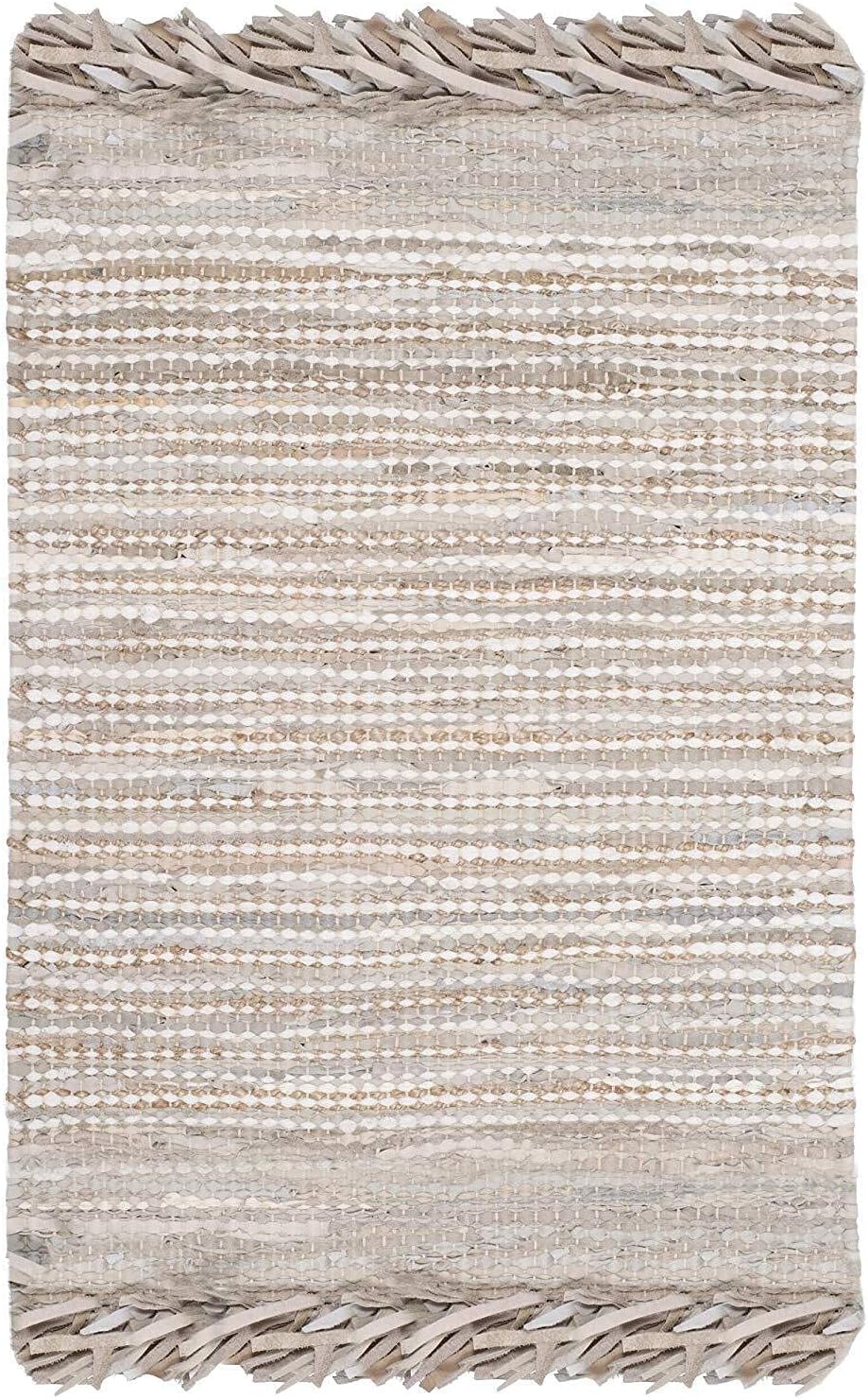 SAFAVIEH Vintage Leather Collection Runner Rug - 2'3" x 6', Dark Brown & Multi, Handmade Boho Fringe Leather, Ideal for High Traffic Areas in Living Room, Bedroom (VTL373C)