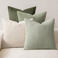 MIULEE Decorative Throw Pillow Covers Set of 4 Summer Light Green Gradient by MIULEE