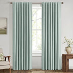 MIULEE 100% Blackout Linen Curtains by MIULEE