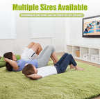 6x9 Fluffy Area Rug for Living Room, Shag Area Rugs for Bedroom, Grass Green - Image 6