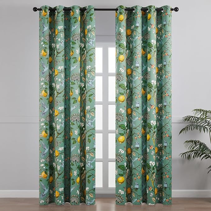 Topfinel 80 Inches Long Custom Sage Green Luxury Curtains - Image 2