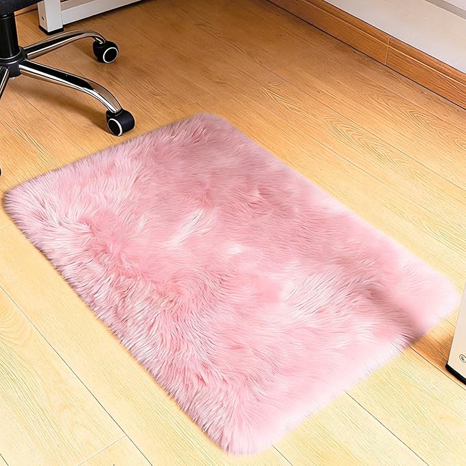 2x3 Fluffy Area Rugs for Bedroom Living Room, Small Soft Shag Fuzzy Rug - Image 5