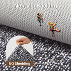 36x24 Large Bathroom Rugs Washable Non Slip, Dark Grey Bath Mat - Image 6
