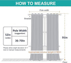 NICETOWN 100% Blackout Blinds, Laundry Room Decor Window Treatment Curtains - Image 7