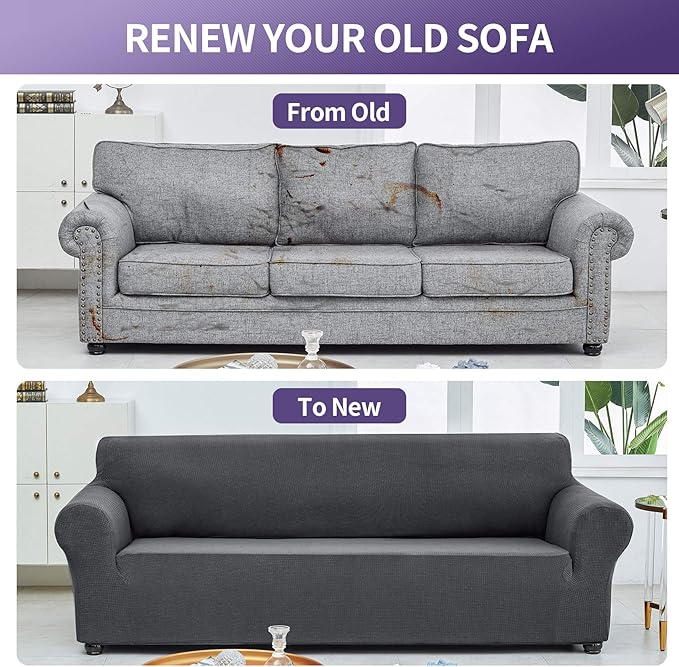 Joccun Stretch Couch Cover Slipcovers, 1-Piece Sofa Covers - Image 6