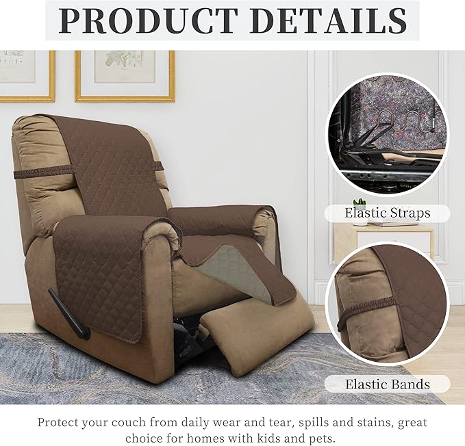 ISSUNTEX Double Protection 100% Waterproof Recliner Covers - Image 5