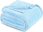 Exclusivo Mezcla Fleece Ice Blue Throw Blanket - Image 8