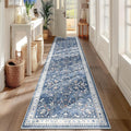 Yamaziot Washable Runner Rug 2x8 – Non Slip Boho Floral Hallway Runner Rug by Yamaziot