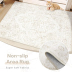 9x12 Area Rugs for Living Room:Washable Rug Vintage Large Rugs Soft Non Slip - Image 7