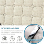 Quilted Recliner Armrest and Headrest Covers Set