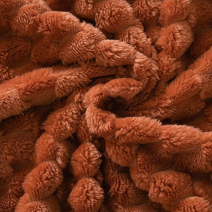 Burnt Orange Throw Blanket 50"×70" inches Gifts - Image 4
