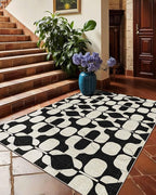 Latte&Fog 3x5 Entryway Rug, Vintage Washable Area Rug, Boho Non Slip Low Pile - Image 4