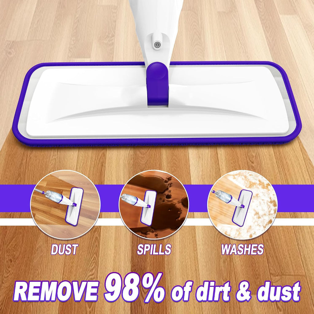 Wet Dry Mops Refillable Hardwood Floor Mop: Spray Mops for Floor Cleaning