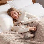 Whale Flotilla King Size Fuzzy Fleece Blanket - Image 3