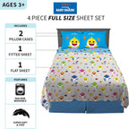 Franco Kids Bedding Super Soft Microfiber Sheet Set, Full, Baby Shark