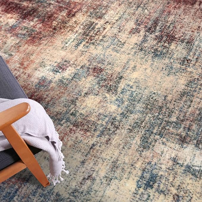 IOHOUZE Abstract Runner Rug 2x12 Ft Washable Runners - Image 7