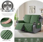 TAOCOCO 100% Waterproof Loveseat Recliner Covers 2 Seater, Split Loveseat Covers - Image 3