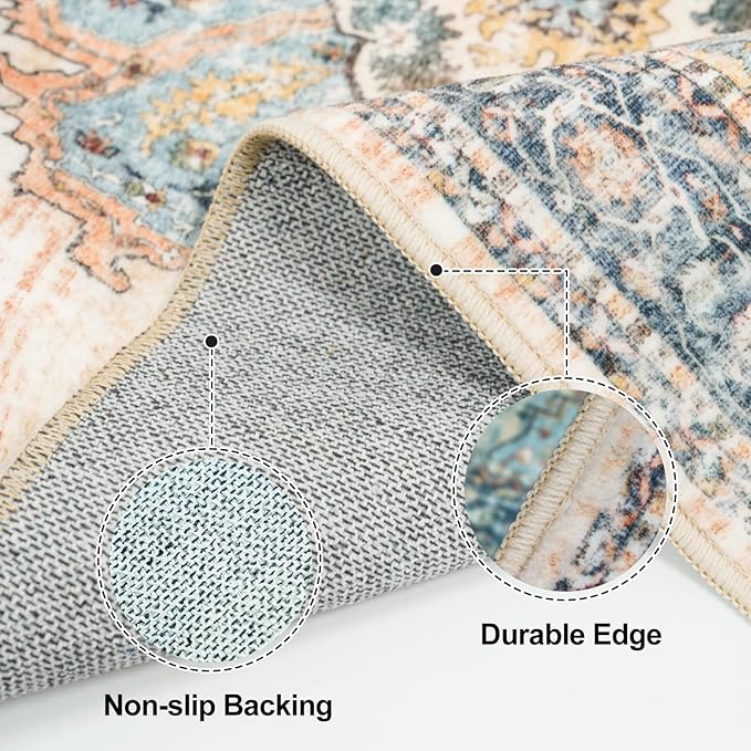 3x10 Hallway Washable Runner Rug: Kitchen Rugs Entryway Runners Soft Floor Mat - Image 4