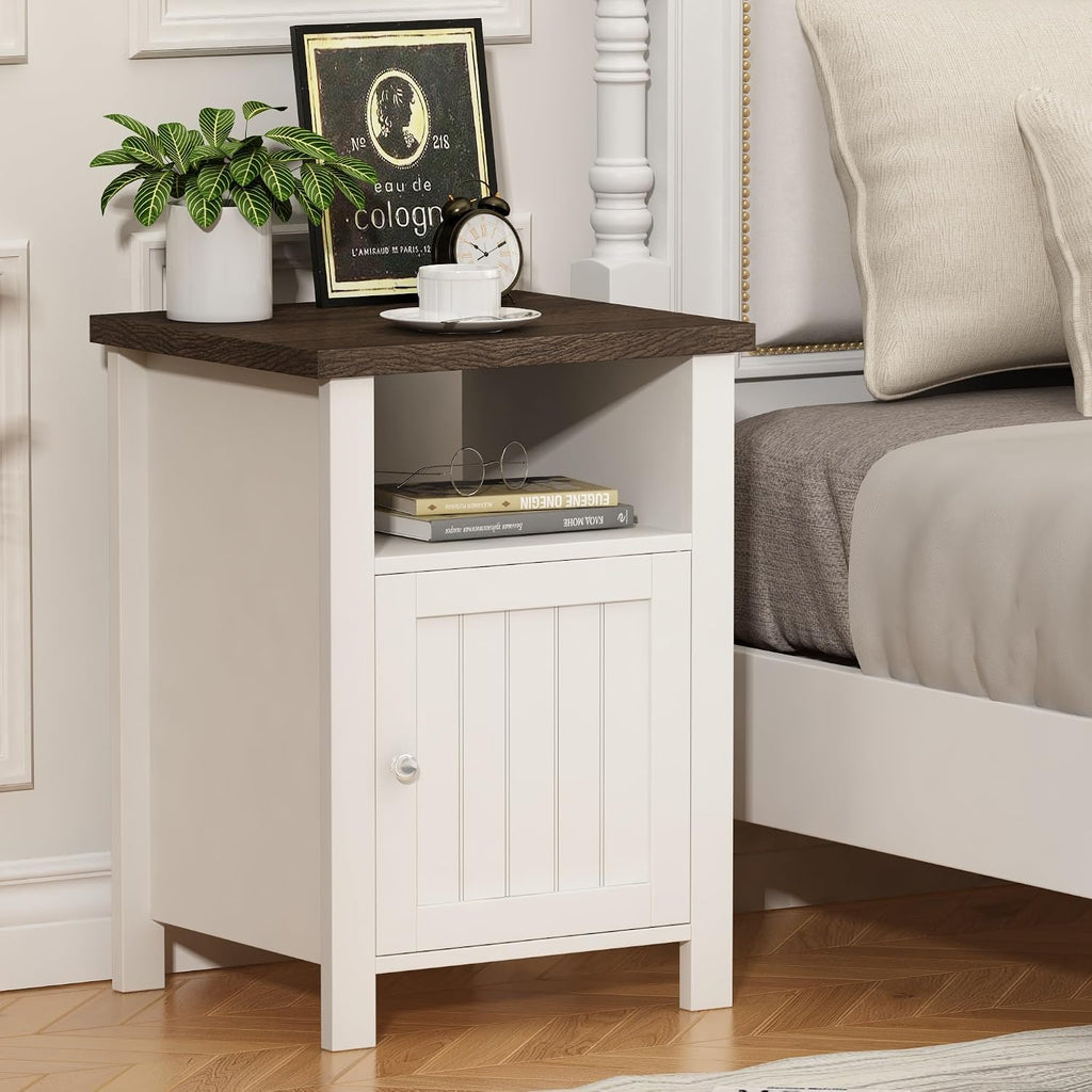 ChooChoo Farmhouse Nightstands with Storage