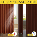 NICETOWN 100% Absolutely Blackout Linen Curtains - Image 4
