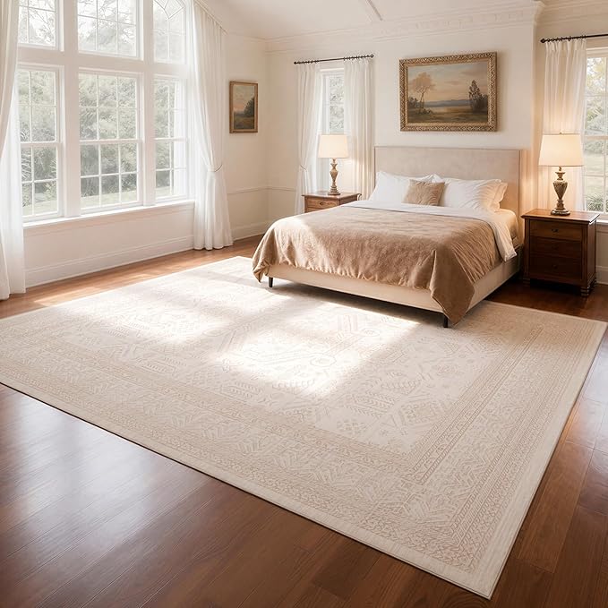 Washable Rugs 8x10 Area Rugs for Living Room- Large Vintage Rugs for Bedroom - Image 8