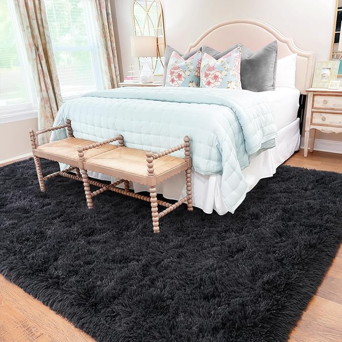 Rugs for Living Room 5x7, Soft Shaggy Modern Shag Area Rug for Bedroom - Image 3