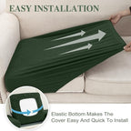 Couch Cushion Cover Chaise Lounge Cover Washable Separate Seat Chaise Couch - Image 5