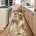 Washable Area Rugs 2'x6' Non-Slip Modern Abstract Soft by RELEANY