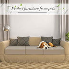 Newwiee Set of 4 Stretch Patio Cushion Covers Sofa Couch Seat Chair Slipcovers - Image 5