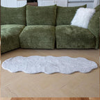 ThreadGlobe Fluffy Faux Rabbit Fur Rug Runner 2'x6', Ultra Soft & Non-Slip Rugs - Image 8