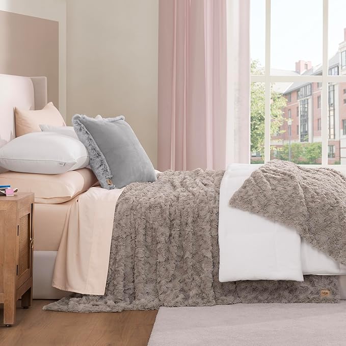 UGG Adalee Faux Fur King Blanket - Image 4