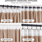 RYB HOME Blush Velvet Curtains 72 inches - Image 4
