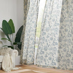 jinchan Linen Floral Curtains for Living Room - Image 7