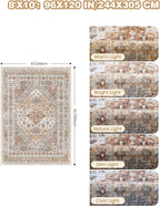 Washable Rugs 8x10 Area Rugs for Living Room, Non-Slip Backing Large Rug for - Image 2